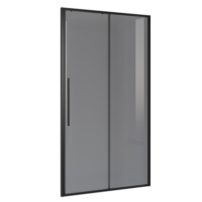 Дверь в нишу Niagara NG-85-12TB (120*195) черный матовый, стекло тонированное